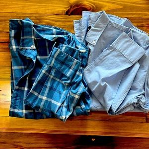 2 Mens Bonobos long sleeve button down